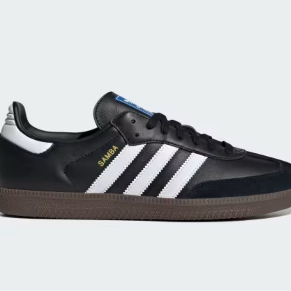 Adidas Samba Black and White Sneakers, size 6.5